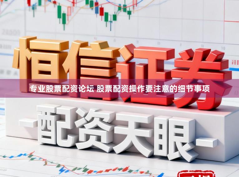 专业股票配资论坛 股票配资操作要注意的细节事项